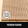 image:imageGORILLA GRIP Premium Dual Sided Thick Rug Gripper Pad for Hardwood Floors Breathable Slip Resistant Pad Grips Under Carpet Area Rugs for Hard Surface Floor Protection Easy Trim Mats 2x3 BeigeBeige