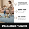 image:imageGORILLA GRIP Premium Dual Sided Thick Rug Gripper Pad for Hardwood Floors Breathable Slip Resistant Pad Grips Under Carpet Area Rugs for Hard Surface Floor Protection Easy Trim Mats 2x3 BeigeGrey