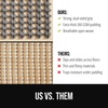 image:imageGORILLA GRIP Premium Dual Sided Thick Rug Gripper Pad for Hardwood Floors Breathable Slip Resistant Pad Grips Under Carpet Area Rugs for Hard Surface Floor Protection Easy Trim Mats 2x3 BeigeGrey