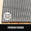 image:imageGORILLA GRIP Premium Dual Sided Thick Rug Gripper Pad for Hardwood Floors Breathable Slip Resistant Pad Grips Under Carpet Area Rugs for Hard Surface Floor Protection Easy Trim Mats 2x3 BeigeGrey
