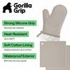 image:imageGORILLA GRIP Silicone Oven Mitts 550F Heat Resistant 125x83 BlackAlmond