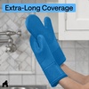 image:imageGORILLA GRIP Silicone Oven Mitts 550F Heat Resistant 125x83 BlackAqua