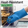 image:imageGORILLA GRIP Silicone Oven Mitts 550F Heat Resistant 125x83 BlackAqua