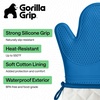 image:imageGORILLA GRIP Silicone Oven Mitts 550F Heat Resistant 125x83 BlackAqua