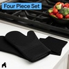 image:imageGORILLA GRIP Silicone Oven Mitts 550F Heat Resistant 125x83 BlackBlack