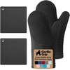 image:imageGORILLA GRIP Silicone Oven Mitts 550F Heat Resistant 125x83 BlackBlack