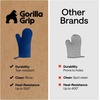 image:imageGORILLA GRIP Silicone Oven Mitts 550F Heat Resistant 125x83 BlackBlue