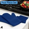 image:imageGORILLA GRIP Silicone Oven Mitts 550F Heat Resistant 125x83 BlackBlue
