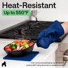 image:imageGORILLA GRIP Silicone Oven Mitts 550F Heat Resistant 125x83 BlackBlue