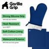 image:imageGORILLA GRIP Silicone Oven Mitts 550F Heat Resistant 125x83 BlackBlue
