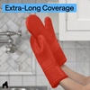 image:imageGORILLA GRIP Silicone Oven Mitts 550F Heat Resistant 125x83 BlackCoral