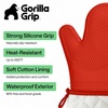 image:imageGORILLA GRIP Silicone Oven Mitts 550F Heat Resistant 125x83 BlackCoral