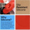 image:imageGORILLA GRIP Silicone Oven Mitts 550F Heat Resistant 125x83 BlackCoral
