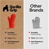image:imageGORILLA GRIP Silicone Oven Mitts 550F Heat Resistant 125x83 BlackCoral
