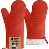 image:imageGORILLA GRIP Silicone Oven Mitts 550F Heat Resistant 125x83 BlackCoral