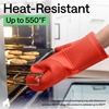 image:imageGORILLA GRIP Silicone Oven Mitts 550F Heat Resistant 125x83 BlackCoral