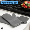 image:imageGORILLA GRIP Silicone Oven Mitts 550F Heat Resistant 125x83 BlackGray