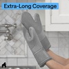 image:imageGORILLA GRIP Silicone Oven Mitts 550F Heat Resistant 125x83 BlackGray