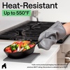 image:imageGORILLA GRIP Silicone Oven Mitts 550F Heat Resistant 125x83 BlackGray