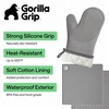 image:imageGORILLA GRIP Silicone Oven Mitts 550F Heat Resistant 125x83 BlackGray