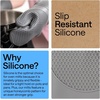 image:imageGORILLA GRIP Silicone Oven Mitts 550F Heat Resistant 125x83 BlackGray