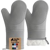 image:imageGORILLA GRIP Silicone Oven Mitts 550F Heat Resistant 125x83 BlackGray