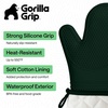 image:imageGORILLA GRIP Silicone Oven Mitts 550F Heat Resistant 125x83 BlackHunter Green