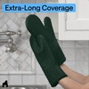 image:imageGORILLA GRIP Silicone Oven Mitts 550F Heat Resistant 125x83 BlackHunter Green