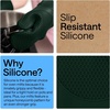 image:imageGORILLA GRIP Silicone Oven Mitts 550F Heat Resistant 125x83 BlackHunter Green