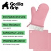 image:imageGORILLA GRIP Silicone Oven Mitts 550F Heat Resistant 125x83 BlackPink