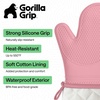 image:imageGORILLA GRIP Silicone Oven Mitts 550F Heat Resistant 125x83 BlackPink