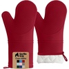 image:imageGORILLA GRIP Silicone Oven Mitts 550F Heat Resistant 125x83 BlackRed
