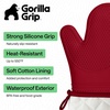 image:imageGORILLA GRIP Silicone Oven Mitts 550F Heat Resistant 125x83 BlackRed
