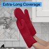 image:imageGORILLA GRIP Silicone Oven Mitts 550F Heat Resistant 125x83 BlackRed