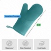image:imageGORILLA GRIP Silicone Oven Mitts 550F Heat Resistant 125x83 BlackTurquoise