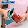 image:imageGORILLA GRIP Silicone Oven Mitts 550F Heat Resistant 125x83 BlackTurquoise