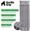 image:imageGORILLA GRIP SlipResistant Inflatable Sleeping Pad with Grip Dots Foot Pump Puncture Resistant Lightweight Camping Mattress Air Mats Travel Backpacking Inflating Bed Camp Sleep Pads Tent GrayGray