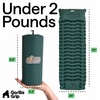 image:imageGORILLA GRIP SlipResistant Inflatable Sleeping Pad with Grip Dots Foot Pump Puncture Resistant Lightweight Camping Mattress Air Mats Travel Backpacking Inflating Bed Camp Sleep Pads Tent GrayHunter Green