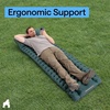 image:imageGORILLA GRIP SlipResistant Inflatable Sleeping Pad with Grip Dots Foot Pump Puncture Resistant Lightweight Camping Mattress Air Mats Travel Backpacking Inflating Bed Camp Sleep Pads Tent GrayHunter Green