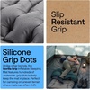 image:imageGORILLA GRIP SlipResistant Inflatable Sleeping Pad with Grip Dots Foot Pump Puncture Resistant Lightweight Camping Mattress Air Mats Travel Backpacking Inflating Bed Camp Sleep Pads Tent GrayGray