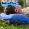 image:imageGORILLA GRIP SlipResistant Inflatable Sleeping Pad with Grip Dots Foot Pump Puncture Resistant Lightweight Camping Mattress Air Mats Travel Backpacking Inflating Bed Camp Sleep Pads Tent GrayBlue
