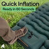 image:imageGORILLA GRIP SlipResistant Inflatable Sleeping Pad with Grip Dots Foot Pump Puncture Resistant Lightweight Camping Mattress Air Mats Travel Backpacking Inflating Bed Camp Sleep Pads Tent GrayHunter Green
