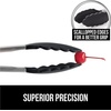 image:imageGorilla Grip Stainless Steel Silicone Tongs Set of 2 and Heavy Duty Meat Tenderizer Heat Resistant Silicone Tongs Size 7 and 9IN Spiked Side Meat Tenderizer Both In Black Color 2 Item Bundle