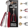 image:imageGORILLA GRIP 304 Stainless Steel Cookie Scoop 1 TBSP Scooper BlackRed