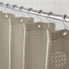 image:imageGORILLA GRIP Gray Waffle Style Textured Fabric Shower Curtain 72x72Beige