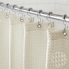 image:imageGORILLA GRIP Gray Waffle Style Textured Fabric Shower Curtain 72x72Ivory Cream