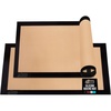 image:imageGORILLA GRIP Nonstick Silicone Baking Mats 2PK Half Sheet MintBlack