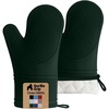 image:imageGORILLA GRIP Silicone Oven Mitts 550F Heat Resistant 125x83 BlackHunter Green