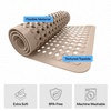 image:imageGORILLA GRIP Bath Tub Shower Mat Bathtub Floor Liner 35x16 ClearBeige Opaque