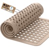 image:imageGORILLA GRIP Bath Tub Shower Mat Bathtub Floor Liner 35x16 ClearBeige Opaque